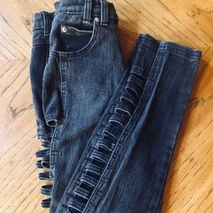 Vintage IOU window pane black jeans size vintage 5